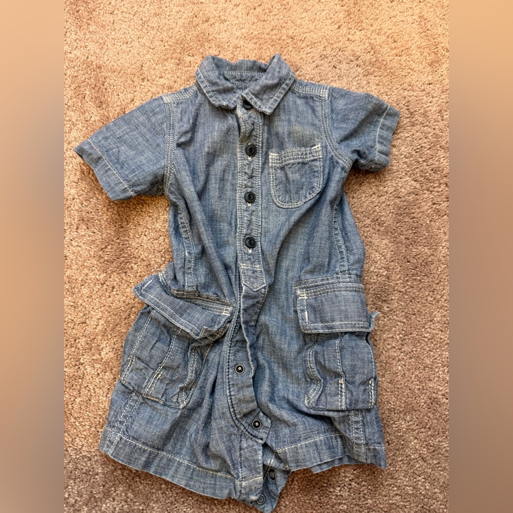 Chambray One Piece Outfit